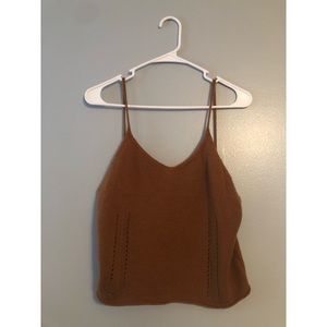 Soft sweater-cami crop. Size M. Burnt orange